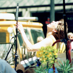 1990 downtown lunch in the park